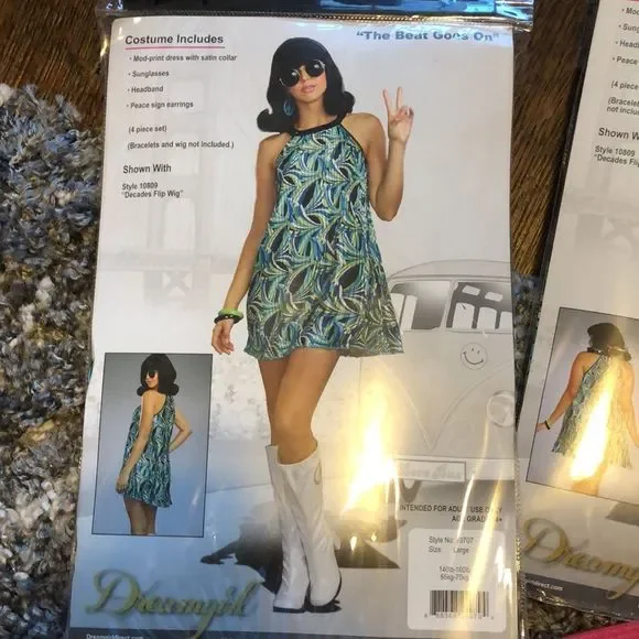 Dreamgirl The Beat Goes On 60's Pleated Costumes - Picture 11 of 13